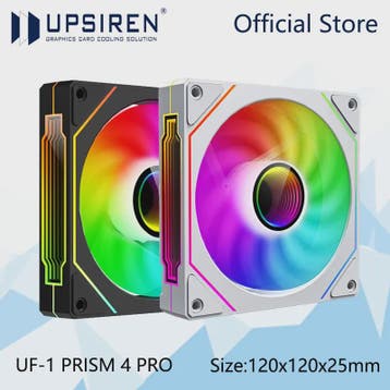 UPSIREN UF-1 PRISM 4 PRO 12cm ARGB PWM PC Ventilator - Still, Computers en Software, Computerkoelers, Verzenden, Nieuw