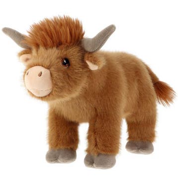 Keel Toys Schotse Hooglander koe - pluche - 30 cm - bruin, Verzenden, Nieuw