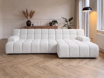 Loungebank Zuidlaren - loungebanken - Wit, Nieuw, 150 cm of meer, Stof, 300 cm of meer