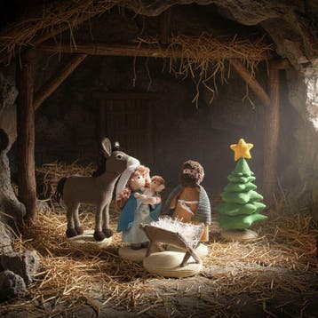 Maria Jozef Jezus en Kribbe Haken voor Mini Kerststal - Ha, Ophalen of Verzenden, Nieuw