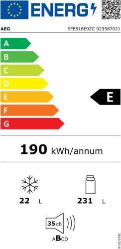 AEG LongFresh Koelkast inbouw 178 cm SFE818E9ZC, Huis en Inrichting, Ophalen of Verzenden, Nieuw