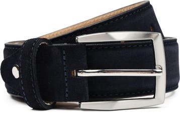 Suitable Riem Suede Navy maat 95 Heren, Verzenden, Nieuw, Suitable, Echt leder