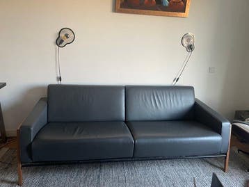 Harvink - Bank - Leder, Hout - Harvink model Splinter