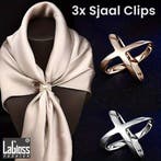 3 STUKS Sjaal Clips **, Kleding | Dames, Mutsen, Sjaals en Handschoenen, LaGloss, Verzenden, Nieuw, Sjaal