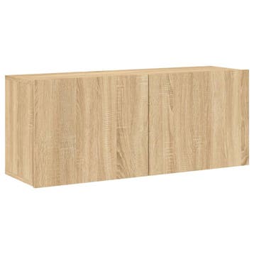 vidaXL Tv-meubel wandgemonteerd 100x30x41 cm sonoma, Minder dan 50 cm, Verzenden, Nieuw, Minder dan 100 cm
