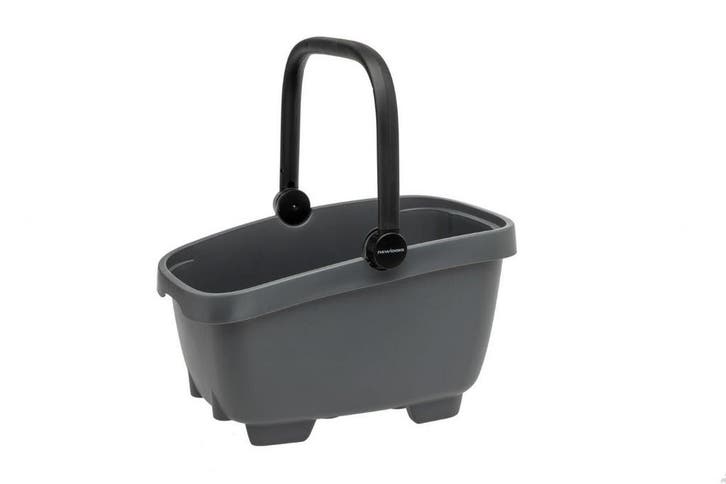 NEW LOOXS Mand "Clipper Basket"antraciet, incl. MI, Fietsen en Brommers, Fietsaccessoires | Overige Fietsaccessoires