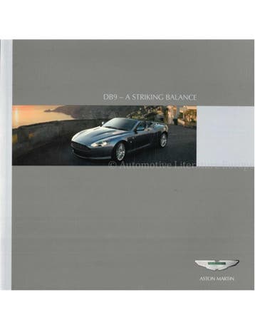 2006 ASTON MARTIN DB9 BROCHURE ENGELS, Boeken, Nieuw, Author