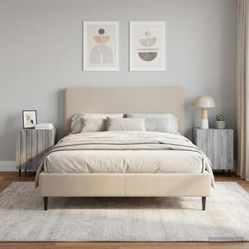 vidaXL Nachtkastje 2 pcs Grijs sonoma 43 x 34,5 x 52 cm, Huis en Inrichting, Minder dan 45 cm, Verzenden, Nieuw, Minder dan 55 cm