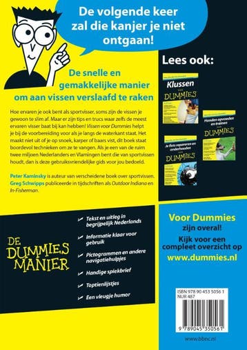 Vissen voor Dummies / Voor Dummies 9789045350561, Boeken, Verzenden, Gelezen, Peter Kaminsky