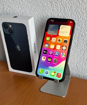 Apple iPhone 13 128GB Zwart / Garantie / Nette staat, Telecommunicatie, Mobiele telefoons | Apple iPhone, 128 GB, Zwart, Refurbished