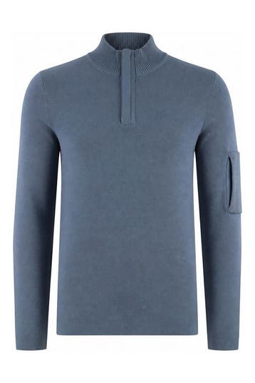 Genti Trui in maat L Blauw, Kleding | Heren, Verzenden, Gedragen, Blauw, Genti