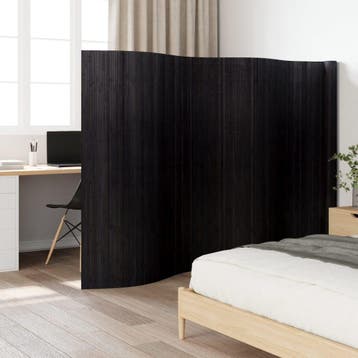 vidaXL Kamerscherm breedte 600 cm hoogte 165 cm bamboe zwart, Verzenden, Nieuw