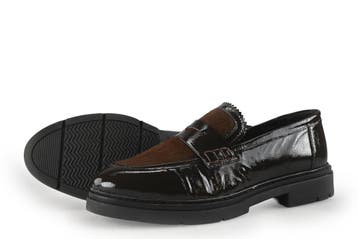 Manfield Loafers in maat 41 Bruin, Bruin, Verzenden, Overige typen, Zo goed als nieuw