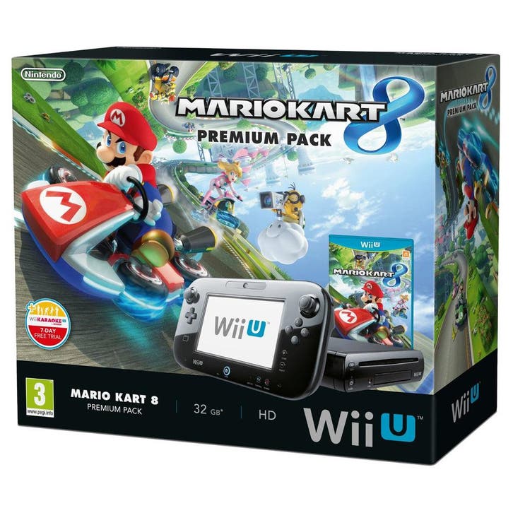 Nintendo Wii U Premium Console incl. Gamepad - Zwart + Mario, Spelcomputers en Games, Spelcomputers | Nintendo Wii, Zo goed als nieuw