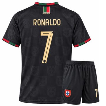 Ronaldo Portugal Voetbaltenue Zwart - CR7 - Kind en, Verzenden, Nieuw