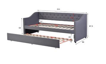 Anajqaqia 90×200 cm Sofa Bed – Vouwbare 2-Zits Bank met Bed, Verzenden, Nieuw
