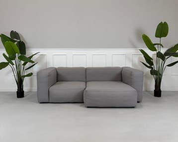 HAY Mags Soft Sofa Stof Bank Grijs, Hoekbank, Tweepersoons, Ophalen of Verzenden, Zo goed als nieuw