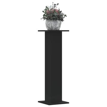 vidaXL Plantenstandaards 2 st 30x30x95 cm bewerkt hout zwart, Verzenden, Nieuw