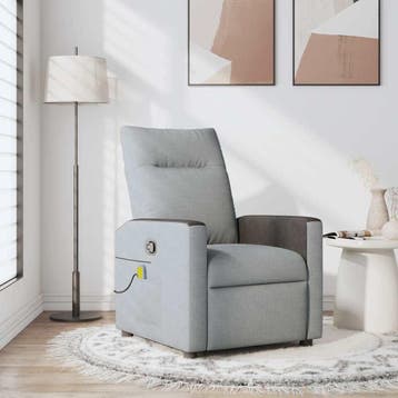 Massagestoel Verstelbaar - Lichtgrijs | Retourdeal 35% ko..., 125 tot 150 cm, Ophalen of Verzenden, Zo goed als nieuw, 50 tot 75 cm