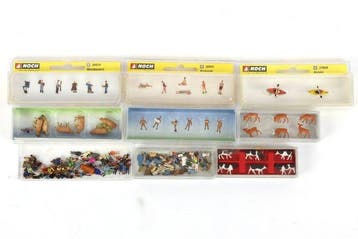 Noch, Faller, Preiser N - Modeltreinfiguren (9) - 9 sets met, Hobby en Vrije tijd, Modeltreinen | N-Spoor, Nieuw