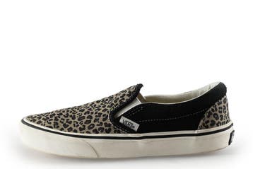 Vans Instappers in maat 36½ Panter, Overige kleuren, Verzenden, Instappers, Zo goed als nieuw