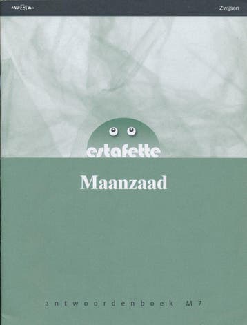 Estafette nieuw antwoordenboek M7 Maanzaad, Verzenden, Nieuw