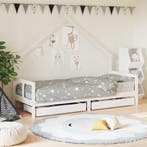 vidaXL Kinderbedframe met lades 80x200 cm massief grenenhout, Kinderen en Baby's, Kinderkamer | Bedden, Verzenden, Nieuw