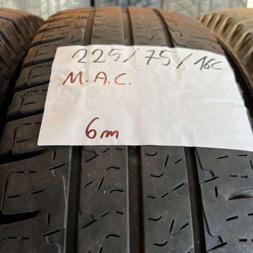 2 x Michelin Agilis 225-75-16 C Zomerbanden 6mm, 16 inch, Ophalen of Verzenden, Band(en), Bestelwagen