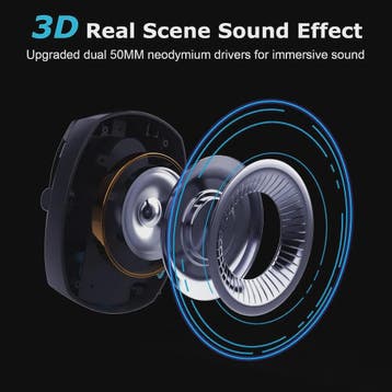 Draadloze Gaming Headset met Noise Cancelling Microfoon - 2., Verzenden, Nieuw