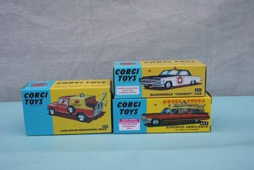 Corgi 1:43 - Modelauto (3) - 3 x 1960s Corgi Toys, Nieuw