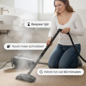 2dekans | Atmosed AS-2 Stoomreiniger - 1650W - 4 Bar - 2,5L, Ophalen of Verzenden, Zo goed als nieuw