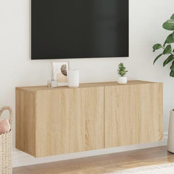 vidaXL Tv-meubel wandgemonteerd 100x30x41 cm sonoma, Minder dan 50 cm, Verzenden, Nieuw, Minder dan 100 cm