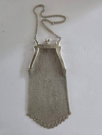 . - mesh purse - Tas, Antiek en Kunst, Antiek | Goud en Zilver