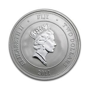 Fiji Schildpad 1 oz 2011, Verzenden, Losse munt, Zilver