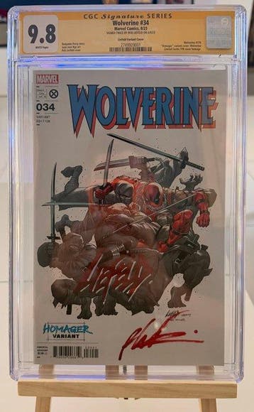 Wolverine 34 - Wolverine #34 - 1 Signed comic, Variant cover, Nieuw