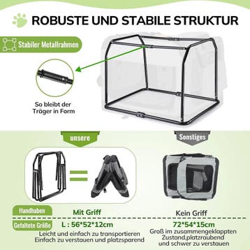 Morpilot opvouwbare Transportbox voor hond en kat, transp..., Dieren en Toebehoren, Verzenden, Nieuw