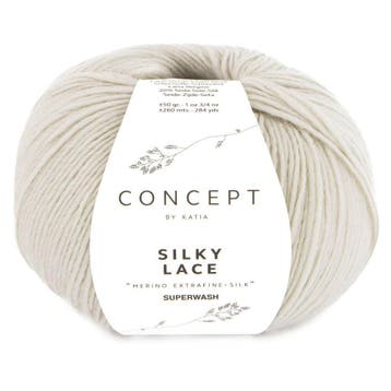 Katia Concept Silky Lace - 189 steengrijs - Merino/Zijde G, Ophalen of Verzenden, Nieuw
