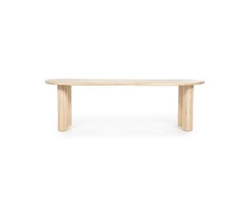 Eettafel Josh eiken organisch 250x110 cm - Naturel |, Huis en Inrichting, Tafels | Eettafels, Ophalen of Verzenden, Nieuw