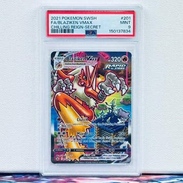 Pokémon Graded card - FA/BLAZIKEN VMAX #201 - Pokémon - PSA, Nieuw