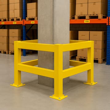 Kolombeschermingshek 120 x 120 x 100 cm - Geel - Staal - 3,5, Verzenden