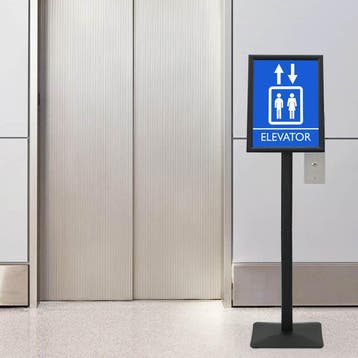 vidaXL Posterstandaard met voet a3 Gietijzer Zwart, Huis en Inrichting, Verzenden, Nieuw