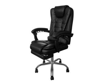 Veiling - Malatec Bureaustoel met voetsteun gamestoel, Nieuw