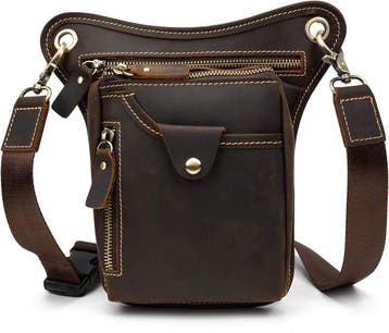Heuptas Leer Vintage | Multifunctioneel | Tweedekansje, Ophalen of Verzenden, Nieuw
