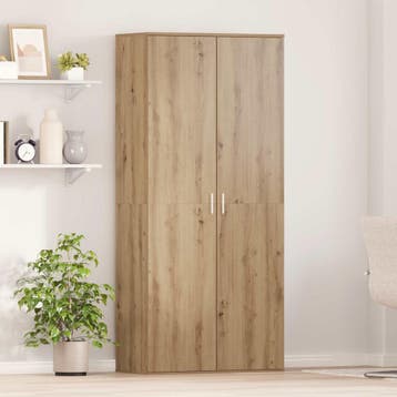 vidaXL Hoge kast 80 x 39 x 178 cm Bewerkt hout Artisanaal, Verzenden, Nieuw