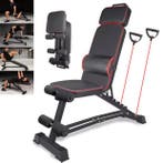 Multifunctionele Halterbank Opvouwbaar 5 Standen Fitness, Verzenden, Nieuw