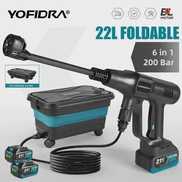 YOFIDRA 200 Bar Brushless Hogedruk Autowasser met 22L Emmer, Verzenden, Nieuw