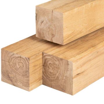 Eiken palen 150x150mm fijn gezaagd, Doe-het-zelf en Verbouw, Hout en Planken, Ophalen of Verzenden, Nieuw