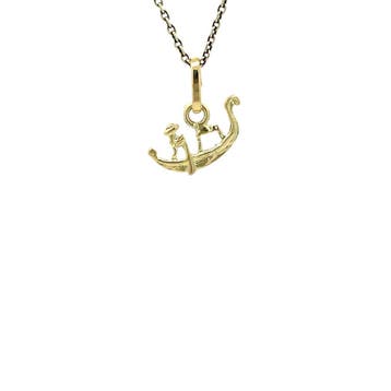 Gouden vintage gondel hanger 14 kt, Ophalen of Verzenden, Nieuw