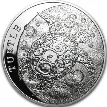 Fiji Schildpad 1 oz 2018, Verzenden, Losse munt, Zilver