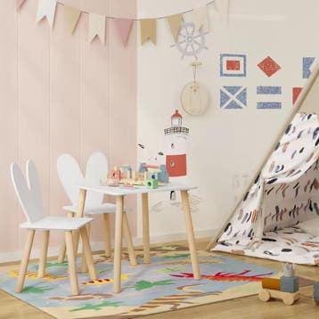 Kindertafel met 2 Stoelen – Activiteitentafel voor Kinderen, Verzenden, Nieuw